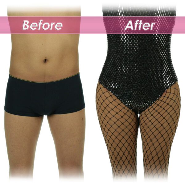 DressTech Crossdresser Silicone Hip Pads | Short Length Shapewear