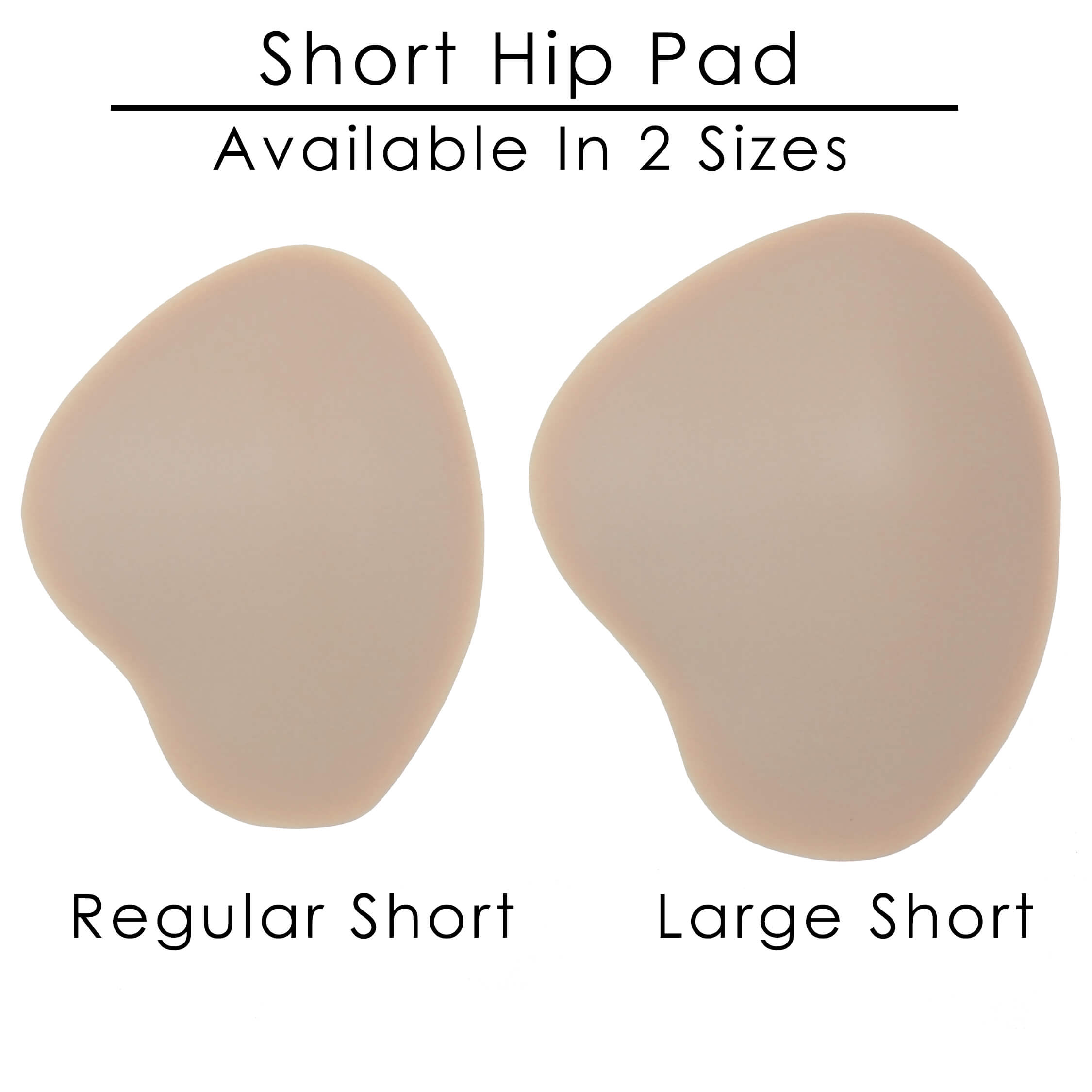 Crossdresser Silicone Hip Pads by DressTech, Size: REGULAR, Length