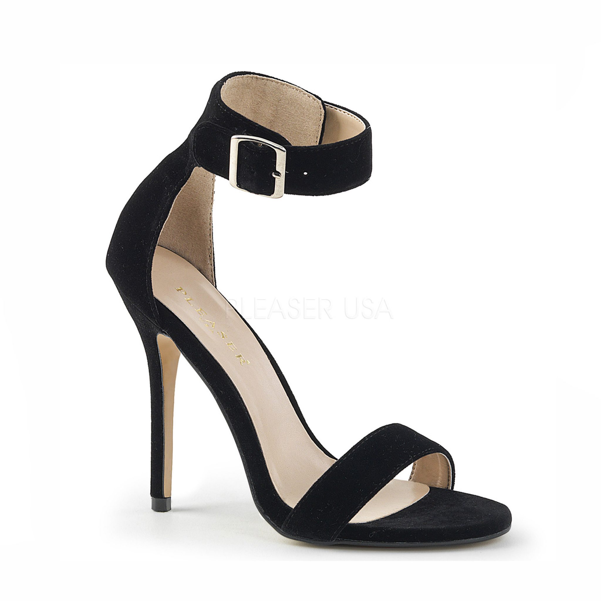 Amber Crossdressing heel – black velvet