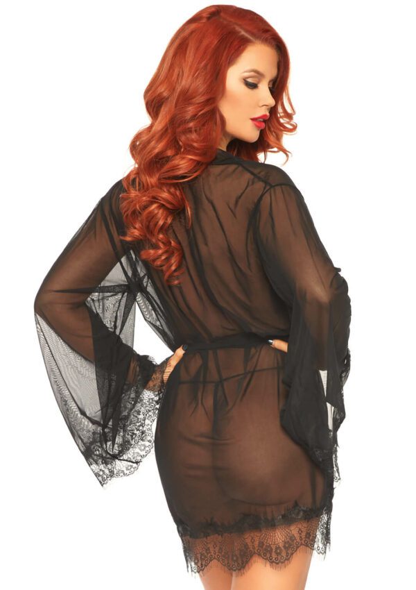 Sheer Robe - 3 PC Crossdresser Lingerie Set - DressTech Store