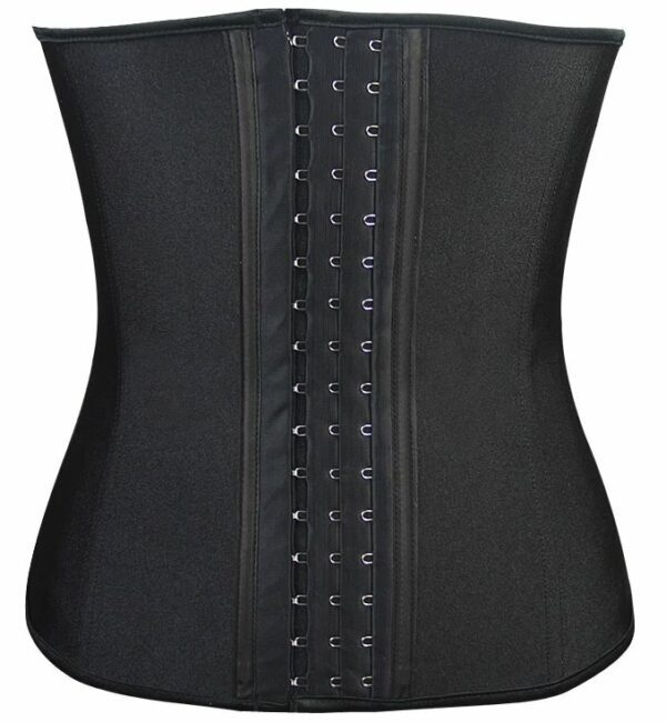 Black waist cincher, front view