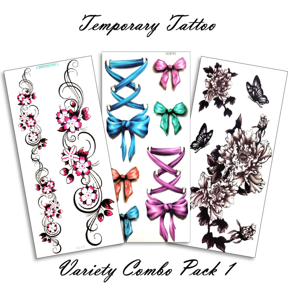 Temporary Tattoo Variety Pack 1