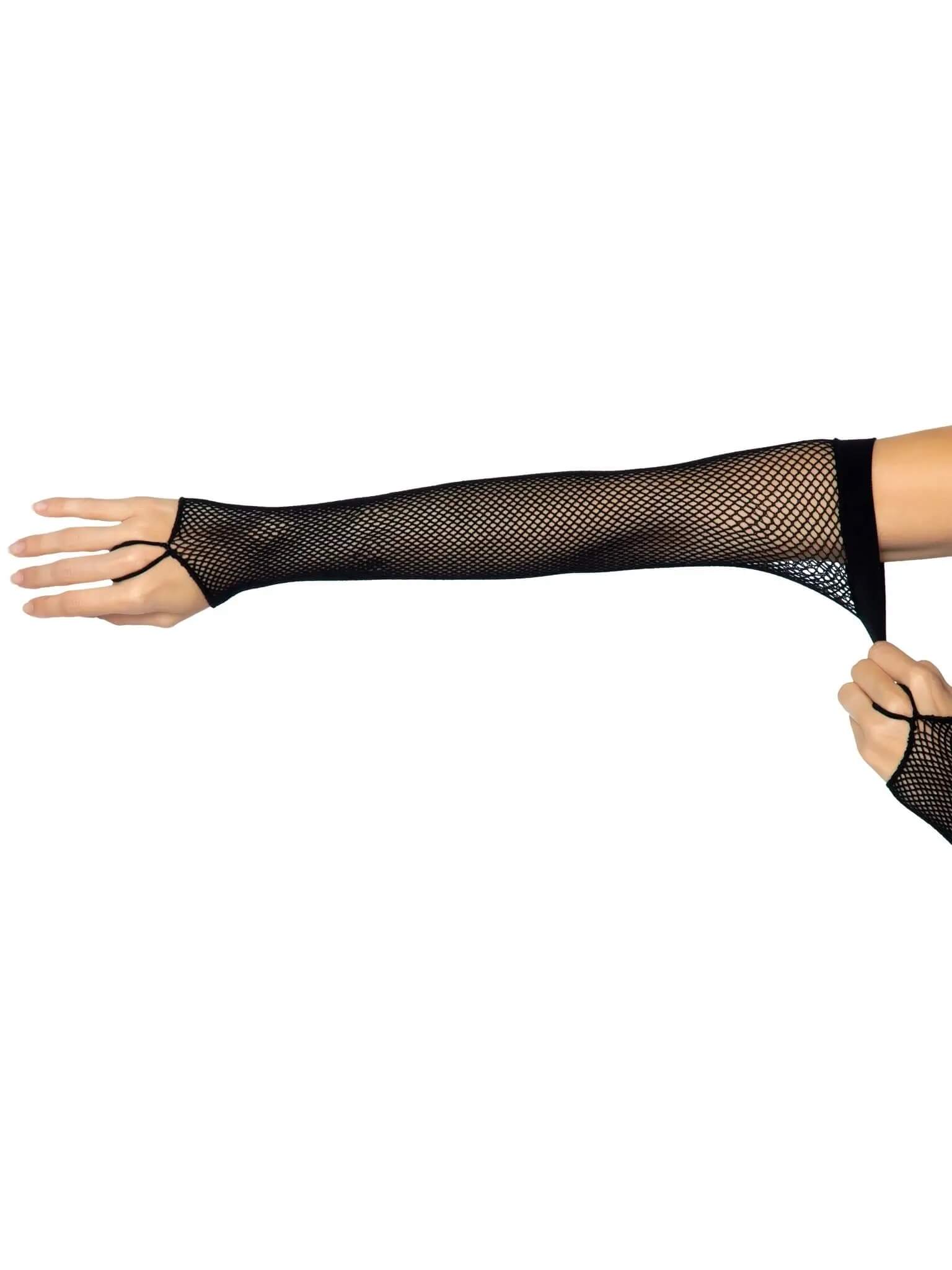 Black-Fishnet-Arm-Warmer