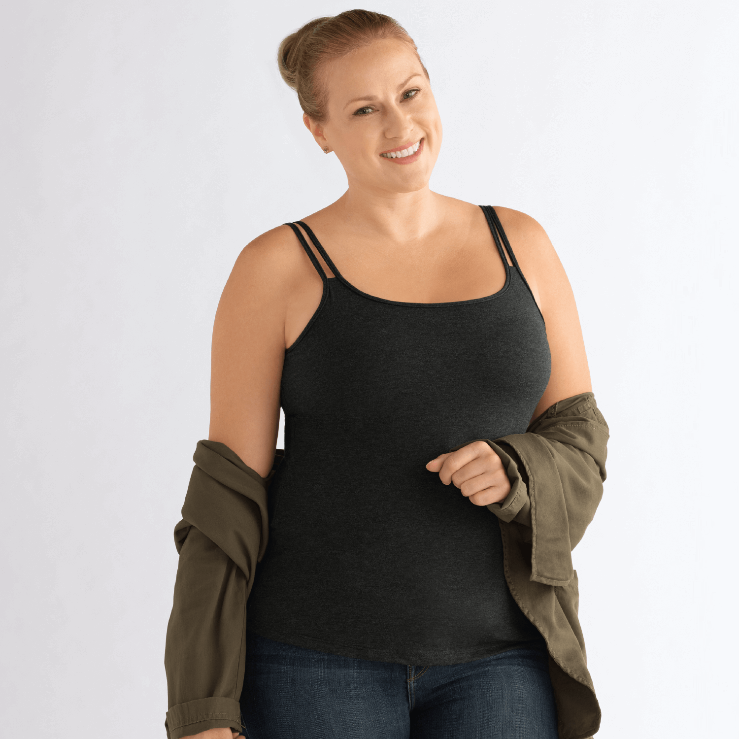 Valletta Top – Model Black Front Over